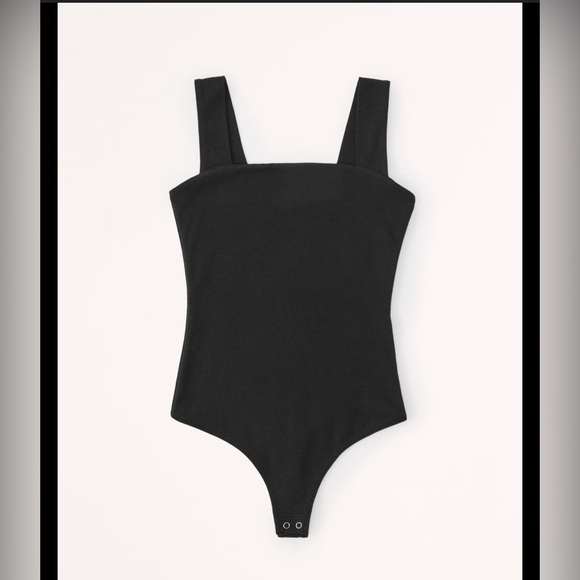 Abercrombie & Fitch Tops - ABERCROMBIE &FITCH Cotton Seamless Fabric Squareneck Bodysuit SIZE L